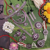 Vriksham Traditional Black Polish Kemp Bridal Set-G17582